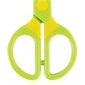 Ножницы ЮНЛАНДИЯ "МУЛЬТЯШКИ", 125 мм, с безопасными пластиковыми лезвиями, зеленые, 236983 236983