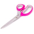 Ножницы портновские ОСТРОВ СОКРОВИЩ ПРЕМИУМ, 210 мм, фуксия с резиновыми серыми вставками, 237454 237454