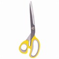 Ножницы портновские ОСТРОВ СОКРОВИЩ ПРЕМИУМ, 230 мм, желтые с резиновыми серыми вставками, 237455 237455