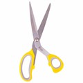 Ножницы портновские ОСТРОВ СОКРОВИЩ ПРЕМИУМ, 230 мм, желтые с резиновыми серыми вставками, 237455 237455