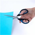 Ножницы BRAUBERG "Office-Expert" 170 мм, сине-черные, резиновые вставки, 3-х сторонняя заточка, 231561 231561