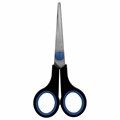 Ножницы BRAUBERG "Soft Grip", 140 мм, черно-синие, резиновые вставки, 3-х сторонняя заточка, 230760 230760