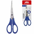Ножницы BRAUBERG для левши "Left hand", 170 мм, синие, 2-х сторонняя заточка, 236785 236785