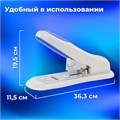 Степлер МОЩНЫЙ №24/6-23/15 BRAUBERG "Heavy duty PRO", до 100 листов, эргономичный, серо-синий, 227661 227661