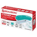 Степлер №10 BRAUBERG "Original", до 12 листов, с антистеплером, бирюзовый, 227765 227765