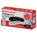 Степлер №10 BRAUBERG "Original", до 12 листов, с антистеплером, черный, 222529 222529