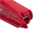 Степлер №10 BRAUBERG "SX-19", до 12 листов, с антистеплером, красный, 228589 228589