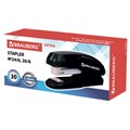 Степлер №24/6, 26/6 BRAUBERG "Extra", до 30 листов, черно-серый, 229086 229086