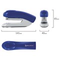 Степлер №24/6, 26/6 BRAUBERG "Original", до 25 листов, синий, 222534 222534