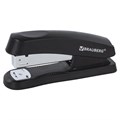 Степлер №24/6, 26/6 BRAUBERG "Standard+", до 30 листов, черный, 228608 228608