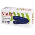 Степлер №24/6, 26/6 STAFF "EVERYDAY", до 20 листов, синий, 228740 228740