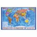 Коврик-подкладка настольный для письма (590х380 мм), с картой мира, BRAUBERG, 236777 236777