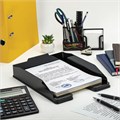 Лоток горизонтальный для бумаг "Эксперт-эконом", А4 (340х255х60 мм), полипропилен, черный, ЛТГ-30566 235672