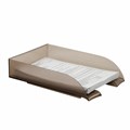 Лоток горизонтальный для бумаг BRAUBERG "Office style", 320х245х65 мм, тонированный серый, 237289 237289