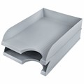 Лоток горизонтальный для бумаг BRAUBERG "Standard", 350х253х65 мм, серый, 238347 238347