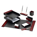 Набор настольный GALANT "Sirius" из дерева, 8 предметов, цвет "красное дерево/чёрный", 238162 238162