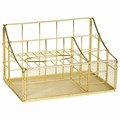 Органайзер для косметики и мелочей металлический 4 секции, MONTE VITA, 160х240х150 мм, золото, 272479 272479