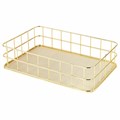 Органайзер корзинка для косметики и мелочей металлическая MONTE VITA, 242х162х63 мм, золото, 272481 272481
