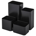 Подставка-органайзер BRAUBERG COMPACT, 4 отделения, 92х114х102 мм, черная, 238102 238102