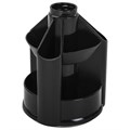 Подставка-органайзер BRAUBERG MINI, 10 отделений, вращающаяся, 107х107х130 мм, черная, 238094 238094