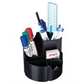 Подставка-органайзер STAFF Basic, 120х120х110 мм, 5 отделений, черная, 237949 237949