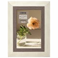Рамка 10х15 см небьющаяся, багет 30 мм, пластик, BRAUBERG "Lambert", слоновая кость/капучино, 391249 391249