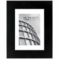 Рамка 15х21 см с паспарту 10х15 см небьющаяся, багет 40 мм, МДФ, BRAUBERG "Malcolm", черная, 391268 391268