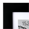 Рамка 15х21 см с паспарту 10х15 см небьющаяся, багет 40 мм, МДФ, BRAUBERG "Malcolm", черная, 391268 391268