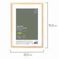 Рамка 21х30 см небьющаяся, аналог IKEA, багет 12 мм дерево, BRAUBERG "Woodray", цвет натуральный, 391360 391360