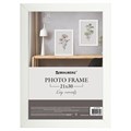 Рамка 21х30 см небьющаяся, аналог IKEA, багет 21 мм, МДФ, BRAUBERG "Idea", белая, 391370 391370