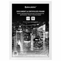 Рамка 21х30 см небьющаяся, КОМПЛЕКТ 3 шт., багет 14 мм дерево, BRAUBERG "Elegant", белая, 391355 391355