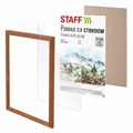 Рамка 21х30 см со стеклом, багет 16 мм, дерево, STAFF "Sonata", цвет орех, 391359 391359