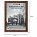 Рамка 21х30 см, дерево, багет 20 мм, BRAUBERG "Business", махагон, акриловый экран, 391293 391293