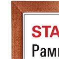 Рамка 21х30 см, дерево, багет 20 мм, STAFF, темно-коричневая, стекло, 390716 390716