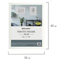 Рамка 30х40 см небьющаяся, аналог IKEA, багет 21 мм, МДФ, BRAUBERG "Idea", белая, 391372 391372