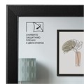Рамка 30х40 см небьющаяся, аналог IKEA, багет 21 мм, МДФ, BRAUBERG "Idea", черная, 391373 391373