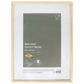 Рамка 30х40 см небьющаяся, КОМПЛЕКТ 2 штуки, багет 12 мм, дерево, BRAUBERG "Woodray", цвет натуральный, 391389 391389