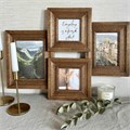 Рамка из мангового дерева BRAUBERG LOFT QUAD, фото разного размера, стекло, 52х39 см, 391283 391283