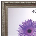 Рамка премиум 40х50 см, пластик, багет 33 мм, "Dorothy", серебро, 0023-16-3330 390734