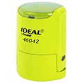 Оснастка для печатей оттиск D=42 мм, синий, TRODAT IDEAL 46042, корпус ЖЕЛТЫЙ, крышка, подушка, 198960 238378