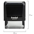 Оснастка для штампа, размер оттиска 47х18 мм, синий, TRODAT 4912 P4, подушка в комплекте, 52877 235556