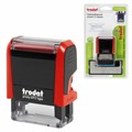 Штамп самонаборный 3-стр, 38х14 мм, синий, TRODAT 4911P4/DB, корпус КРАСНЫЙ, КАССА В КОМПЛЕКТЕ, 43217 238364