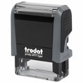 Штамп самонаборный 3-стр, 38х14 мм, синий, TRODAT 4911P4/DB, корпус СЕРЫЙ, КАССА В КОМПЛЕКТЕ, 43214 238363