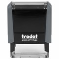 Штамп самонаборный 3-стр, 38х14 мм, синий, TRODAT 4911P4/DB, корпус СЕРЫЙ, КАССА В КОМПЛЕКТЕ, 43214 238363
