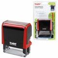 Штамп самонаборный 5-стр, 58х22 мм, синий, TRODAT 4913P4/DB, корпус КРАСНЫЙ, КАССЫ В КОМПЛЕКТЕ, 43219 238369