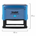 Штамп самонаборный 5-стр, оттиск 82х25 мм, синий, TRODAT 4925, корпус СИНИЙ, КАССЫ В КОМПЛЕКТЕ, 53404 238370