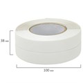 Клейкая лента бордюрная для ванны и кухни 38 мм х 3,35 м, белая, акриловая основа, LAIMA, 608772 608772