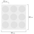 Клеевые кружки двусторонние, диаметр 22 мм, акриловая основа, 36 шт., BRAUBERG, 608776 608776