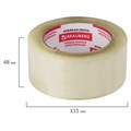 Клейкая лента упаковочная, 48 мм х 100 м, прозрачная, толщина 45 микрон, BRAUBERG, 221109 221109