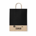 Крафт-пакет бумажный "Black" 26х15х35 см, с кручеными ручками, плотность 80 г/м2, моноцвет, 112429 701004